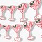 Big Dot of Happiness A Tini Bit Merry Garland Banner, Christmas Cocktail Decor Holiday 30 Feet of Cord, 15 Double-Sided Candy Cane Martini Glasses
